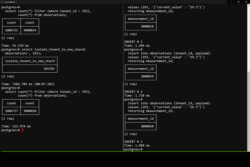 static image for video of tenant isolation operation